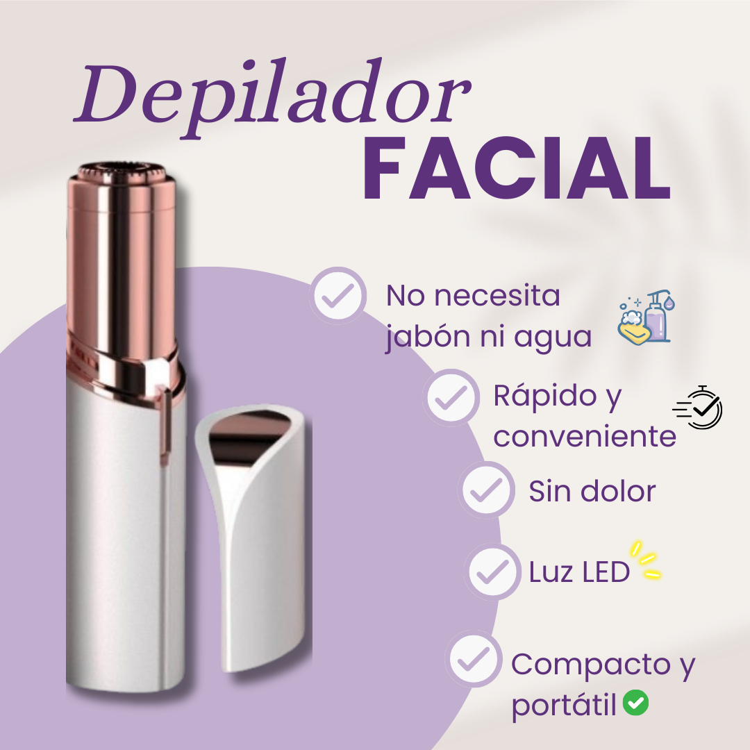 Depiladora Facial + Cepillo Alisador